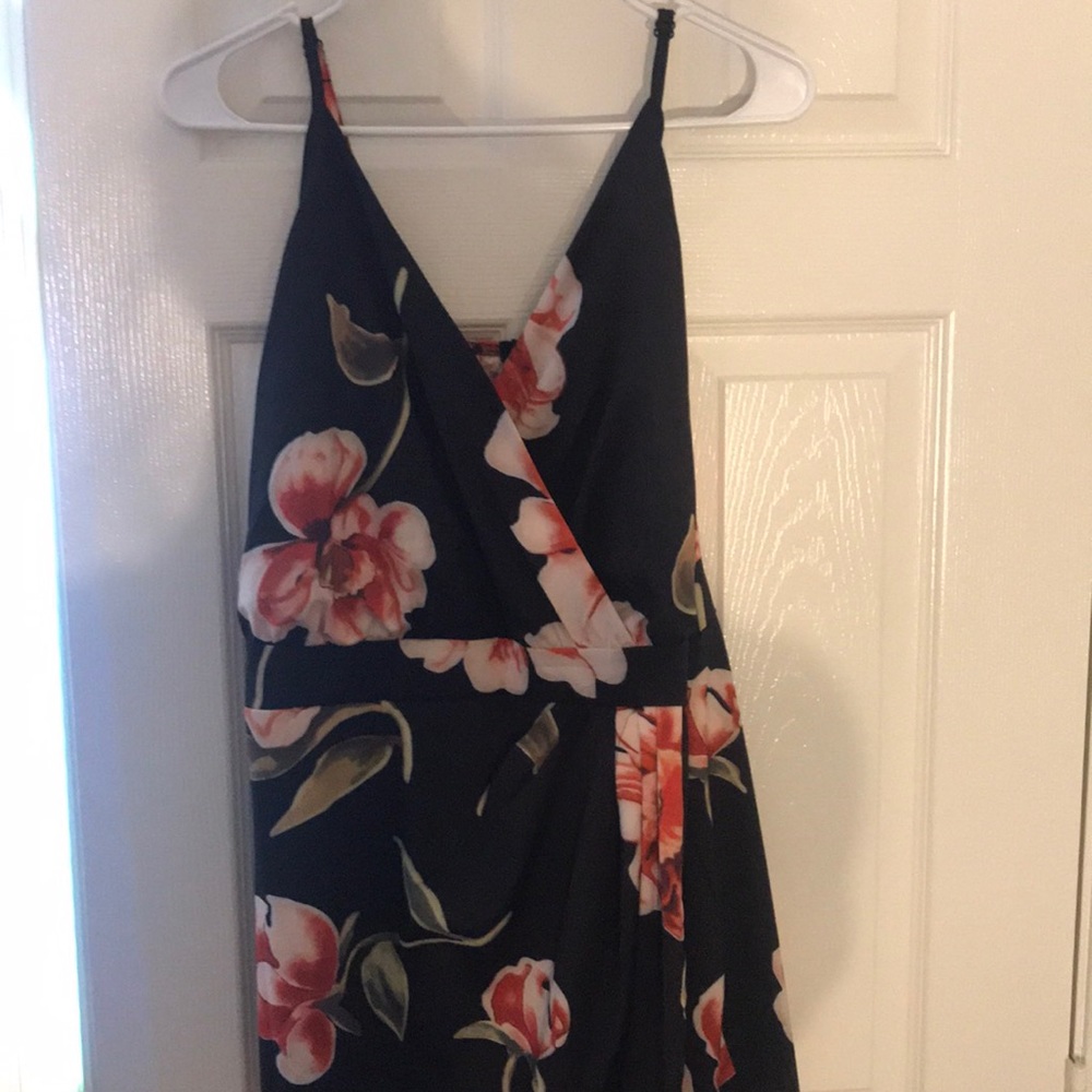 Floral Wrap Style Dress